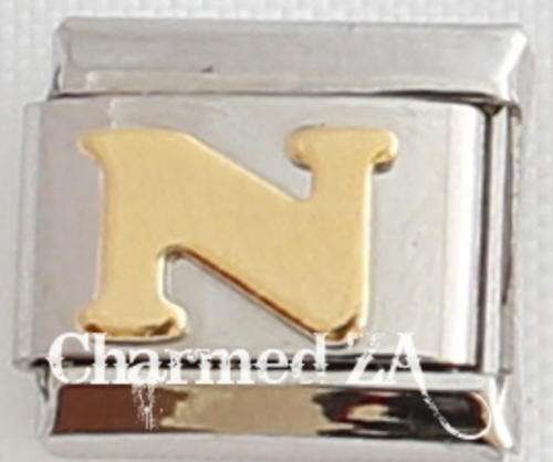 Italian charms - Letter N (Fits Nomination)