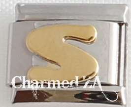 Italian charms - Letter S (Fits Nomination)