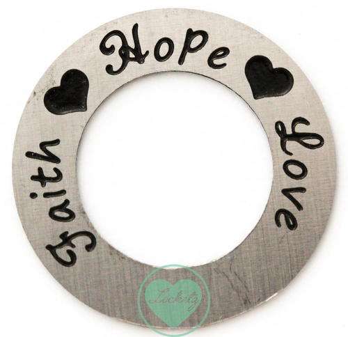 *NEW* Locketz Plate - Faith Hope Love
