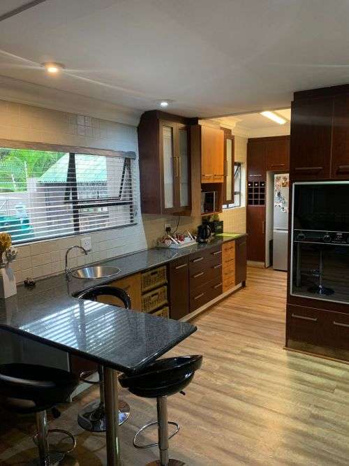 Kitchen cupboards with granite top