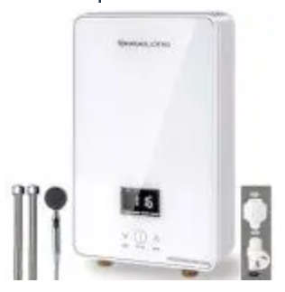 Tankless Water Heater with Shower