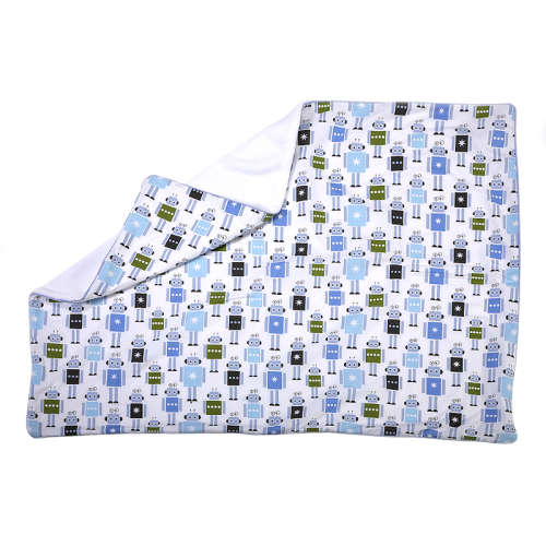 BabyBliss Robots Fleece Blanket