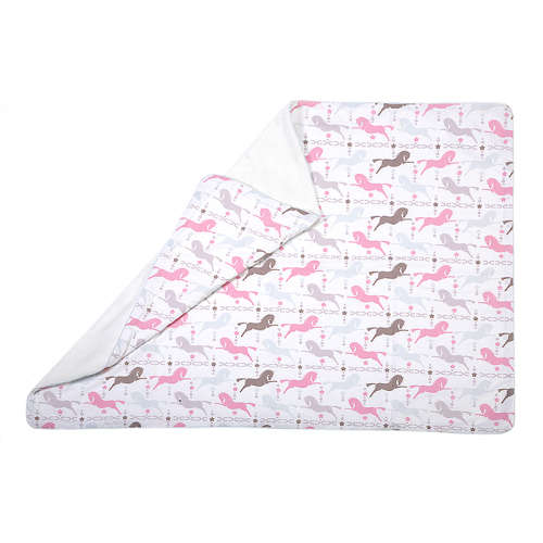 BabyBliss Carousel Fleece Blanket