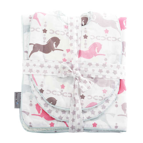 BabyBliss Carousel Bib & Burp Set