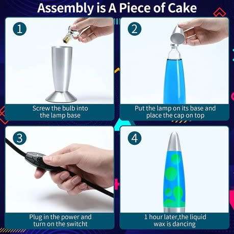 Motion Lava Lamp - Blue