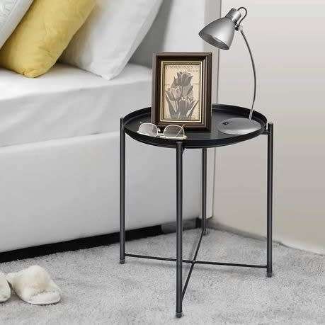 Round Sofa Table, Storage Space, Bedside Table