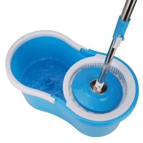 Plastic Microfiber 360 Rotating Mop - Dark Blue