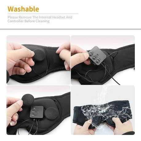 Sleep Headphones Bluetooth 5.0 Wireless 3D Eye Mask
