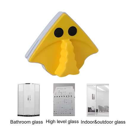 Double-Sided Magnetic Porcelain Triangular Glass Cleaner