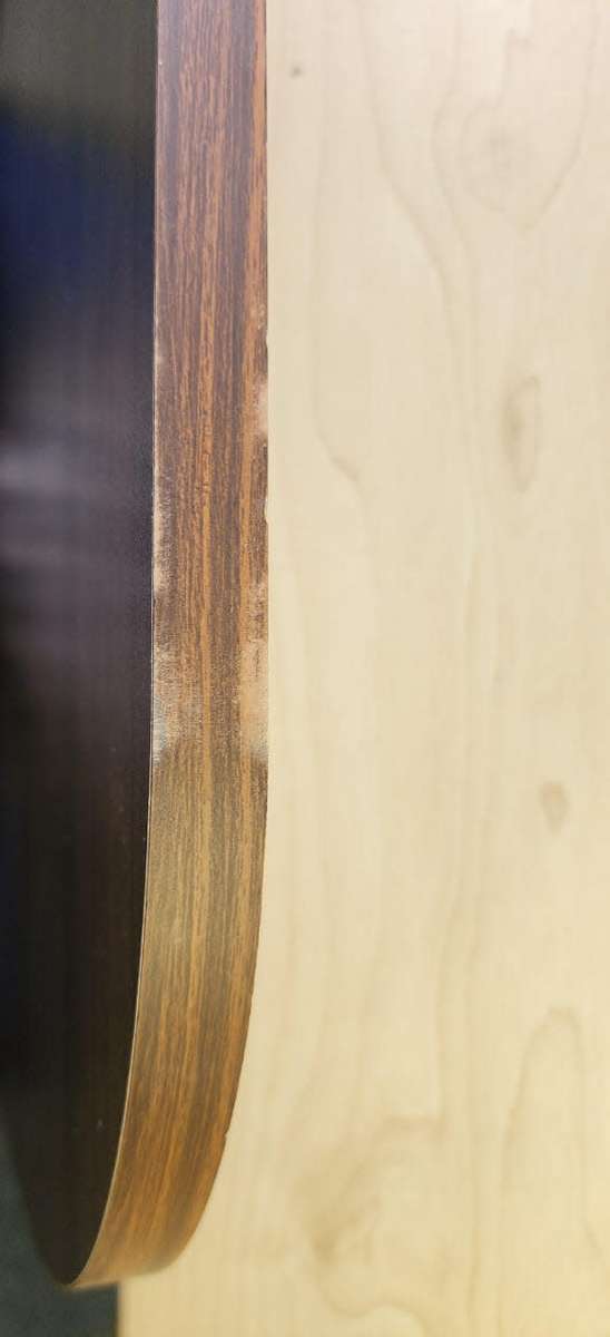 Small Oval C Shaped Coffee Table - Side Table - Bedside Sofa Side Stand Table