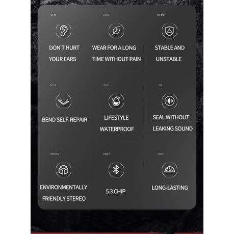 Bone Conduction Bluetooth Wireless Binaural Stereo Sports Headphones