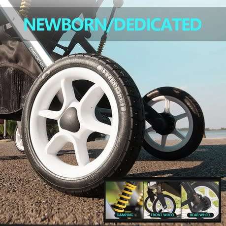 Multifunctional Baby Stroller 2 In 1 Pram Baby Carriage High Landscape