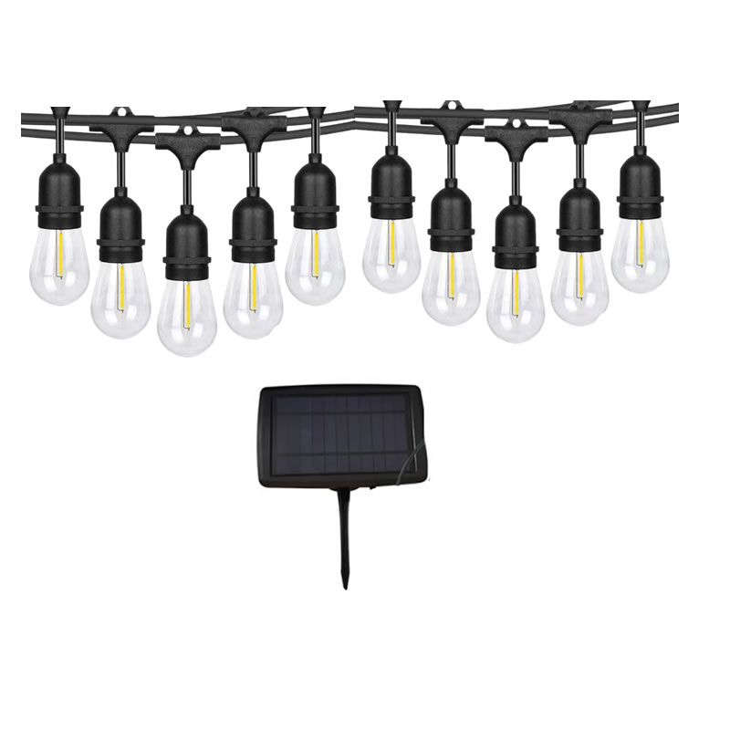 10 LED Waterproof Solar Outdoor Patio String Bulb Lights