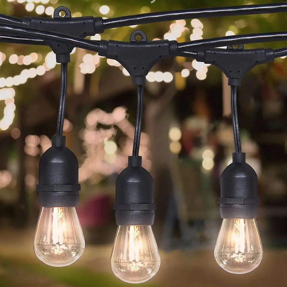 10 LED Waterproof Solar Outdoor Patio String Bulb Lights