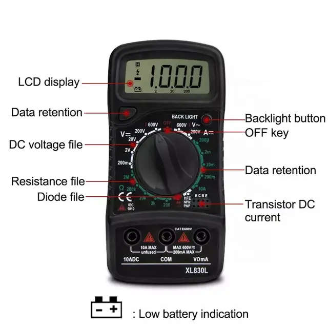 60W Electronic Soldering Iron Kit, Adjustable Temperature LCD Display