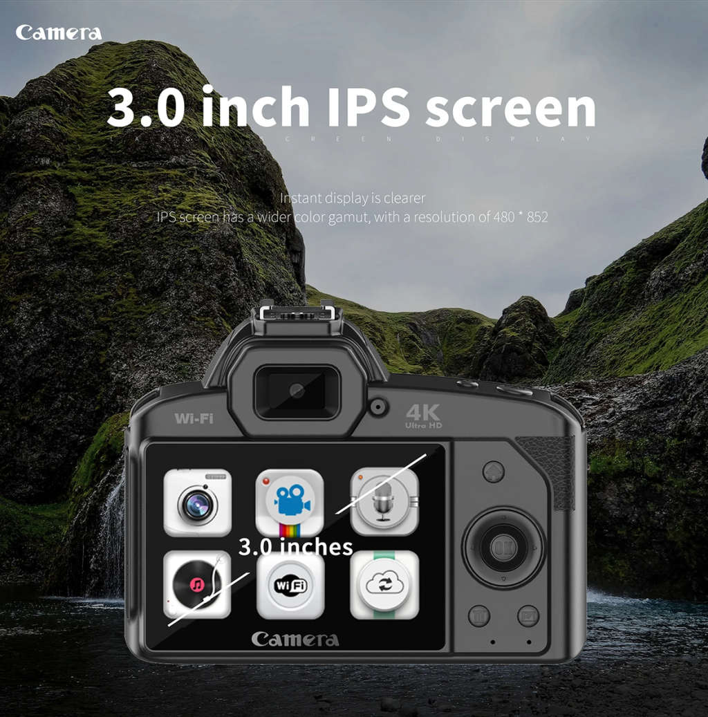 4K camera Night Shot 64 Million Pixel High-definition WIFI Digital Camera