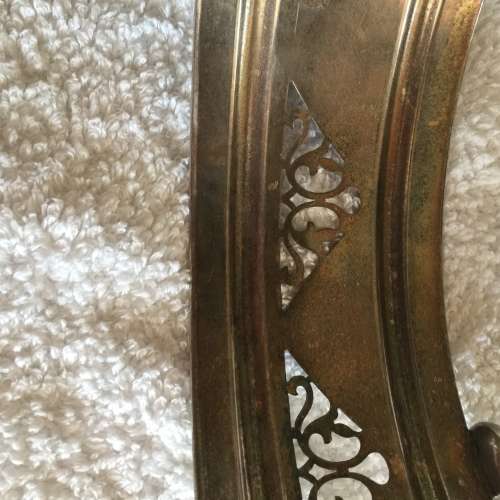 1920 Pierced Silver Plated Footed Tureen Stand with EPNS England Hallmark