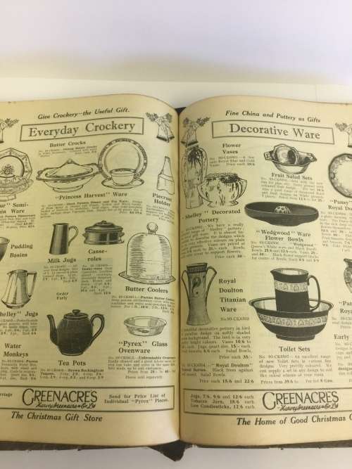 Rare Harvey Greencare Departmental store catalogue book 1926