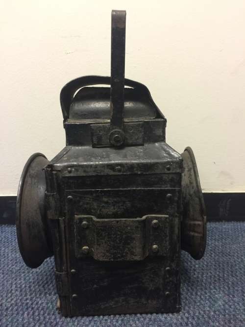 Genuine Old SAR/SAS Railway Lantern - Lenses intact - Nice and Rusty!