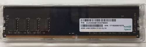 New Apacer 4GB DDR4 - 2133Mhz Desktop Memory