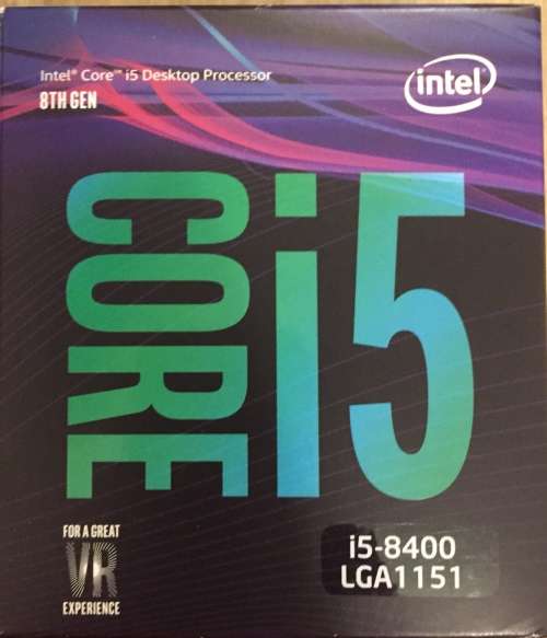 Intel® Core i5-8400 Processor 9M Cache, 2.8GHz up to 4.00 GHz