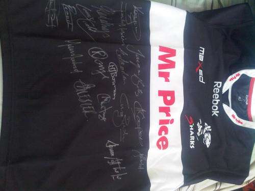 Signed Sharks Rugby Jersey - Signed by the 2011 Currie Cup Team
