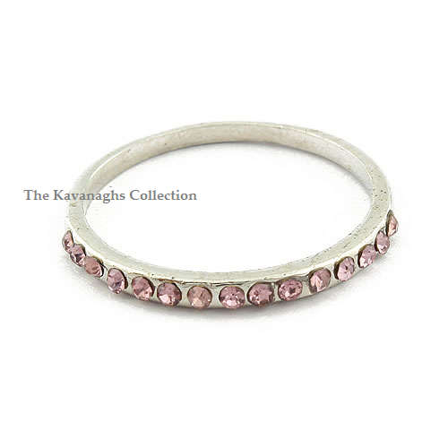 The Kavanaghs Collection - Pink Simulated Diamond Eternity Ring