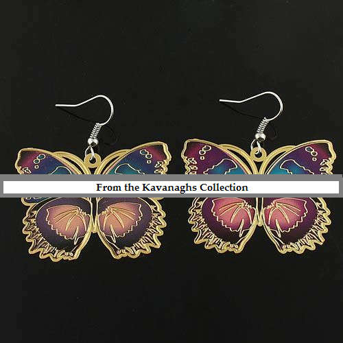 The Kavanaghs Collection - Beautiful Copper Butterfly Earrings