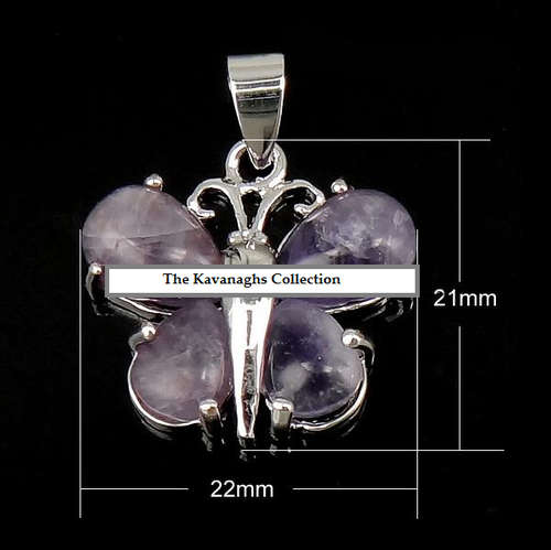 From the Kavanaghs Collection - Lovely Amethyst Butterfly Pendant