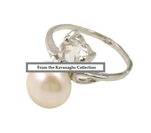 The Kavanaghs Collection - 8mm  White Freshwater Pearl Ring