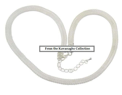 The Kavanaghs Collection - Thick Platinum Plated Mesh Chain