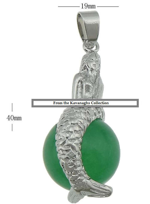 The Kavanaghs Collection  - Beautiful Jade Mermaid Pendant