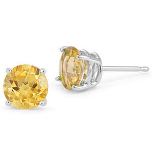 The Kavanaghs Collection - Magnificent 1.50cts Genuine Citrine Earrings
