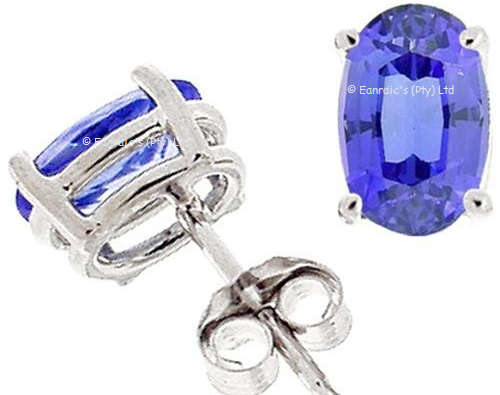 Alluring 0.90cts Genuine Tanzanite Earrings