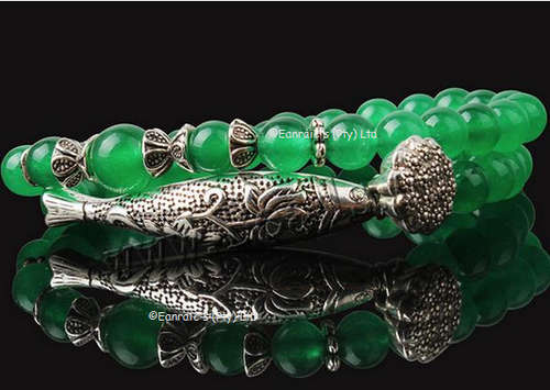 Genuine Green Agate Bracelet