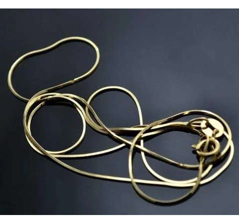 Lovely 925 Sterling Silver 24 inch Gold Plated Over 925 Silver Chain