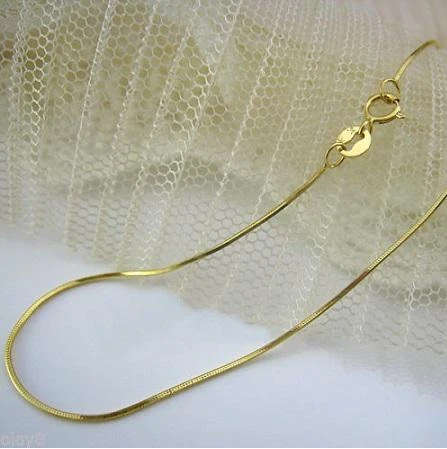 Lovely 925 Sterling Silver 18 inch Gold Plated Over 925 Silver Chain