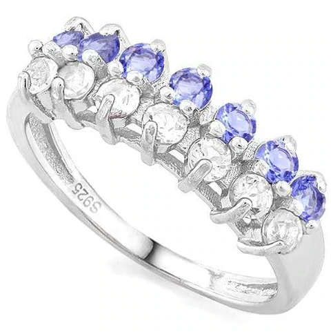 0.50cts Genuine Tanzanite Ring in 925 Silver