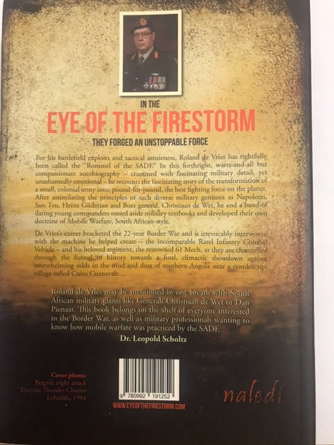 Eye of the Firestorm - Roland de Vries - 1st Edition - 2013 - Softcover