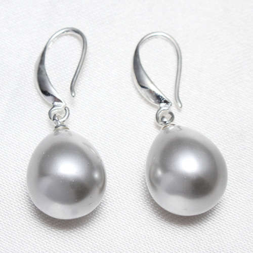Genuine 12 x 16mm South Sea Shell Pearl Earrings