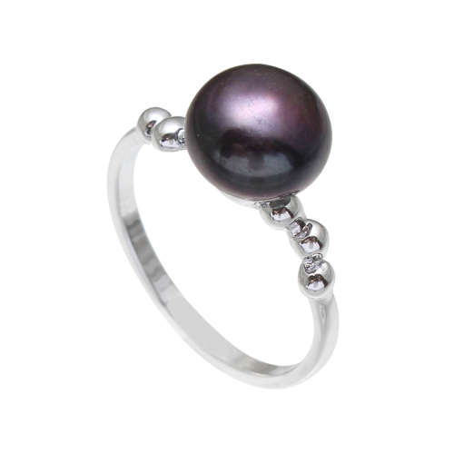 Magnificent 9mm Genuine Cultured Pearl Ring