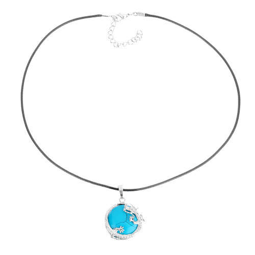 Unique Genuine Turquoise Pendant