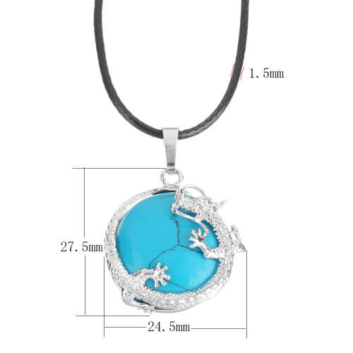 Unique Genuine Turquoise Pendant