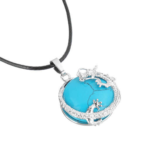 Unique Genuine Turquoise Pendant