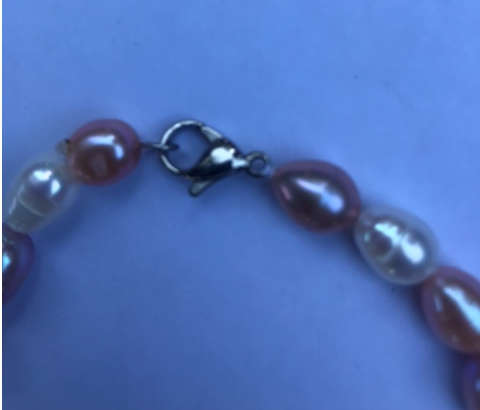 Lovely 10mm x 8mm Multi Color Cultured Genuine Freshwater Rice Pearl Bracelet -- 19cm