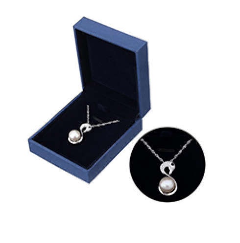 Sterling Silver Natural Freshwater Pearl Necklace 18 Inch