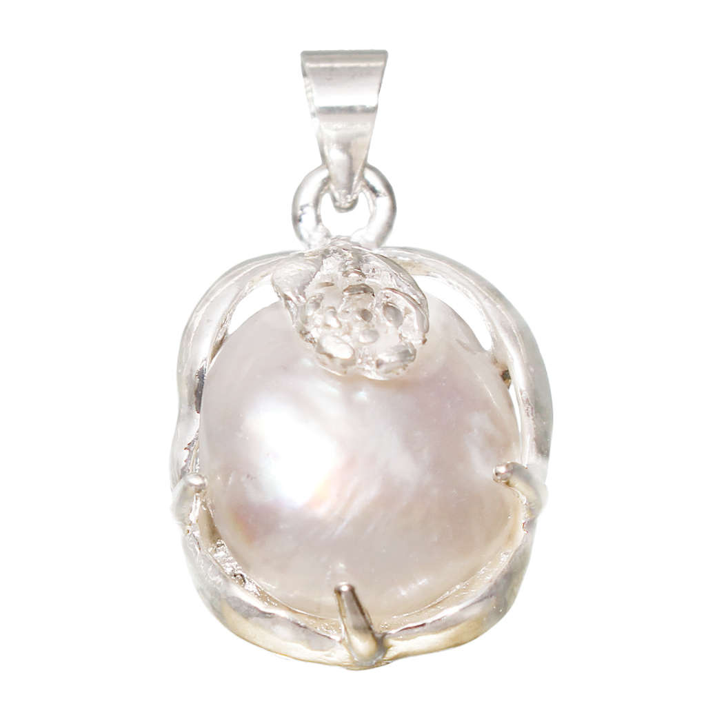 KAVANAGHS 11000 positive ratings - Lovely 25mm Genuine Pearl Pendant