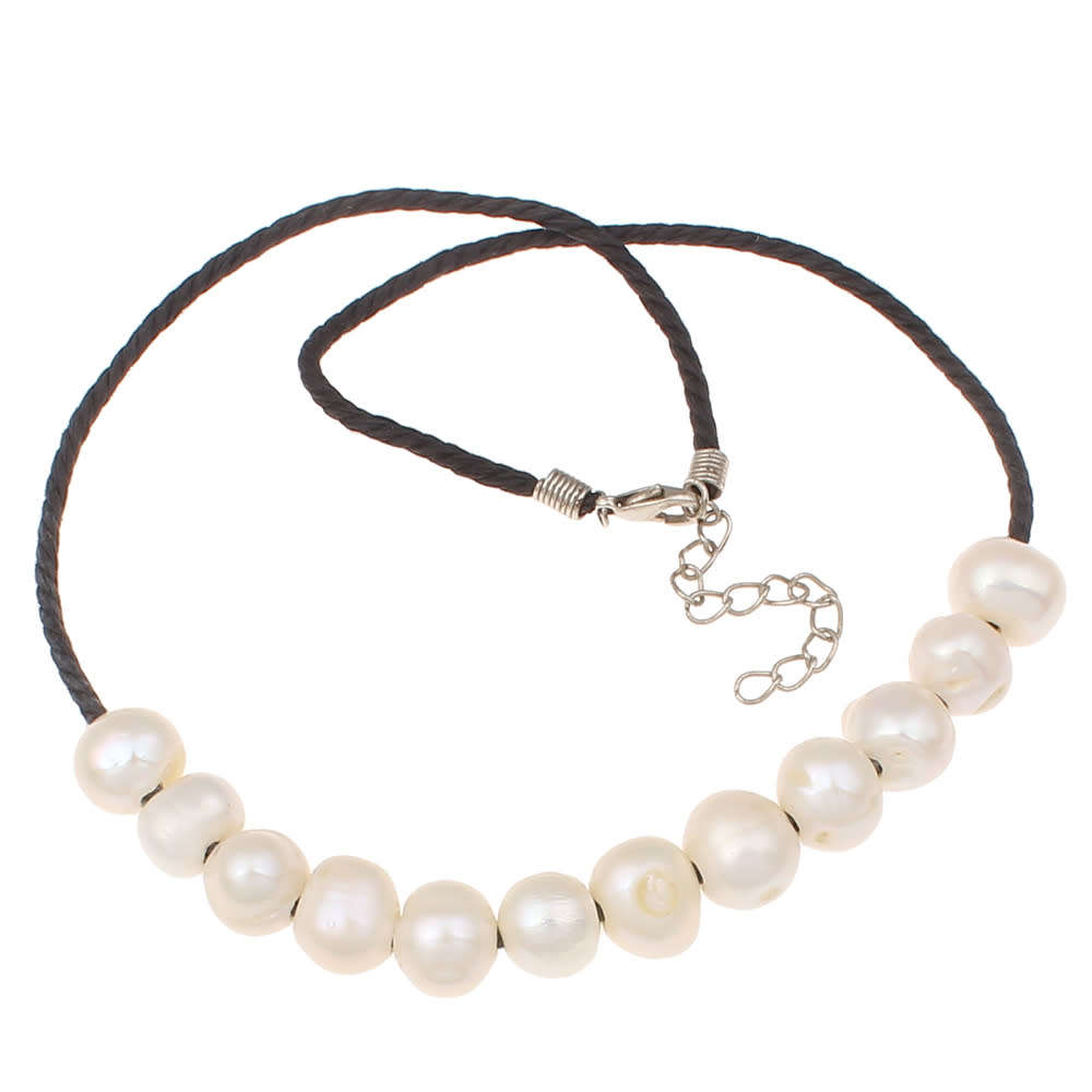 XMAS Special KAVANAGHS 11000 ratings  WHITE Genuine Pearl Necklace, 47cm length and pearls are 11mm.