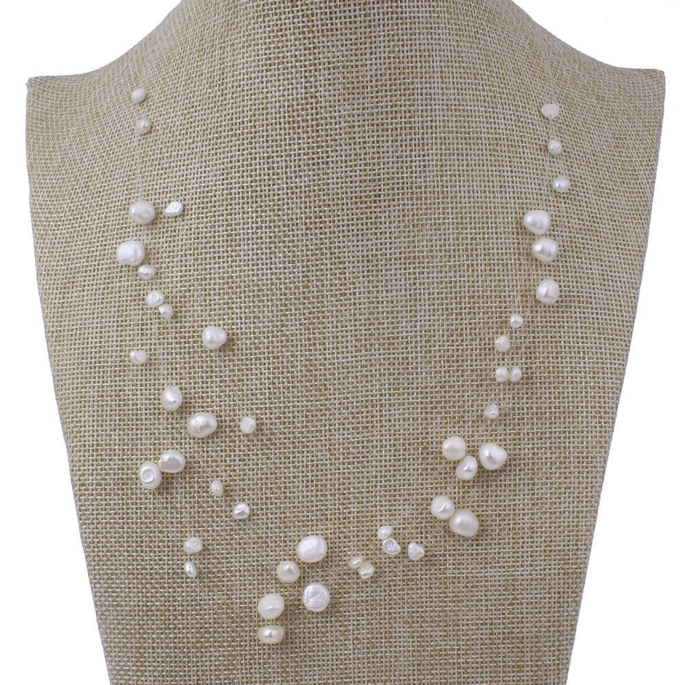 XMAS Kavanaghs - White Genuine Cultured Pearl Necklace, 45cm length and pearls are 9mm.