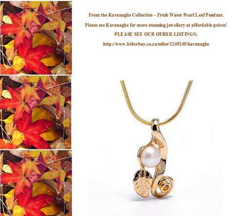 From the Kavanaghs collection -  FRESH WATER PEARL AUTUMN PENDANT